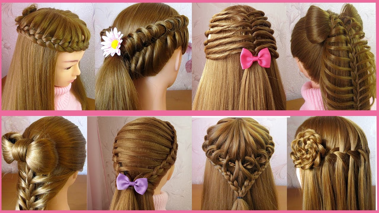 8 Beautiful Cute Hairstyles for girls | Hair Style Girl | Trendy Hairstyles | Tuto coiffures simples