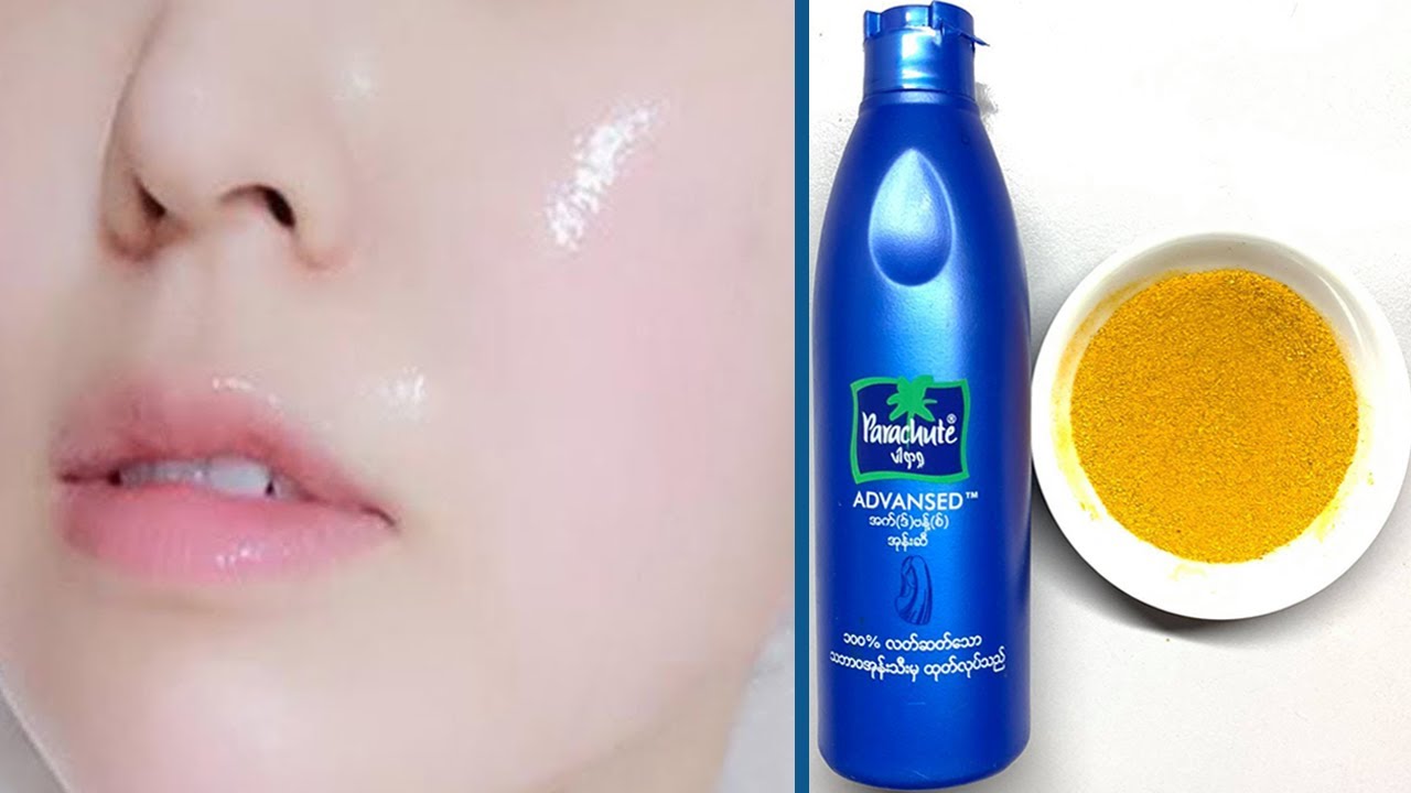 Skin Whitening Coconut oil Facial & Turmeric Powder | Get Fair, Glowing, Spotless Skin Permanently