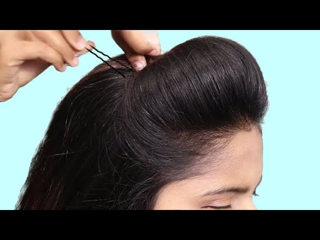 easy simple puff hairstyle || messy bun || beauty tips | upon hairstyles || beautiful bun hairstyles