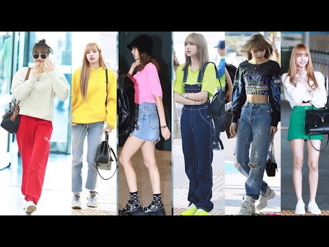 SO CUTE BLACKPINK LISA AIRPORT FASHION STYLE 2016 – 2019