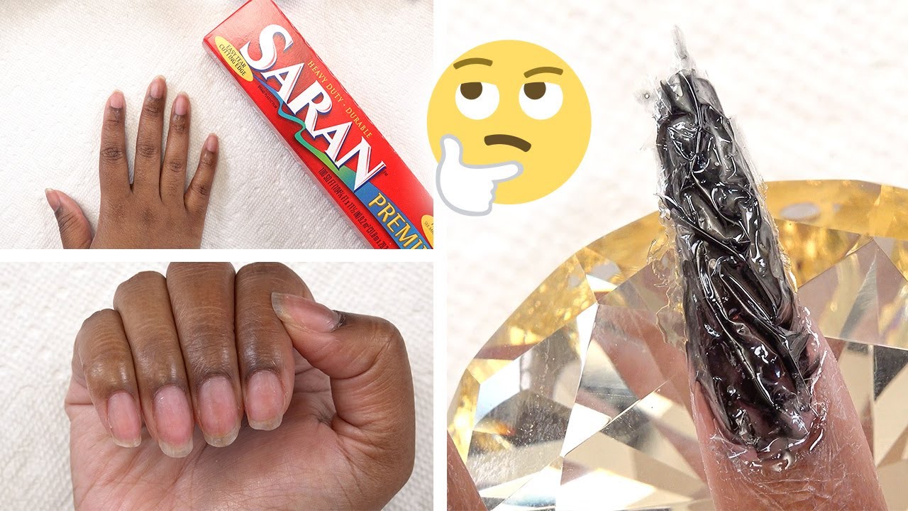 Trying Plastic Wrap Nails (even though everyone else has)