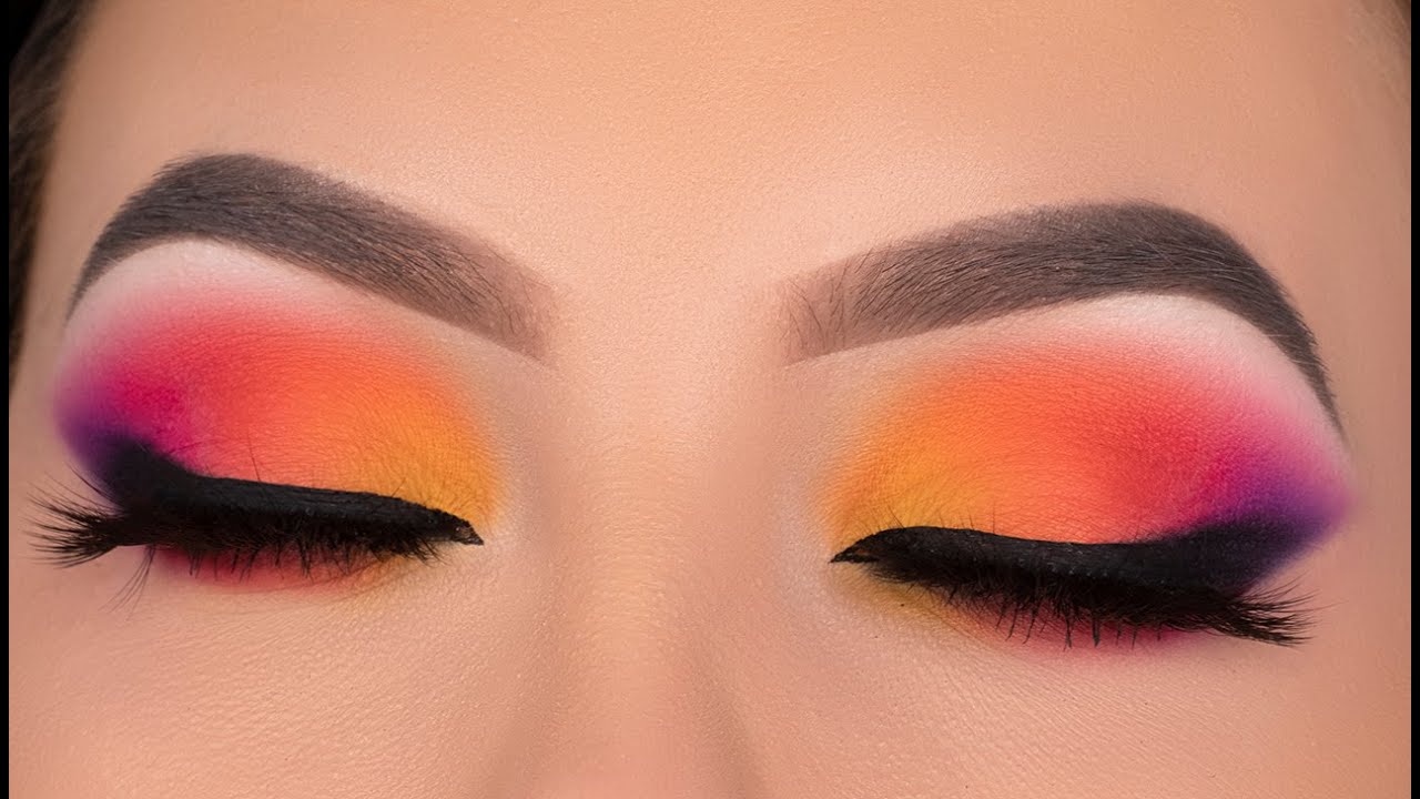 SUNSET Eye Makeup Tutorial | Jaclyn Hill x Morphe Volume 2 palette