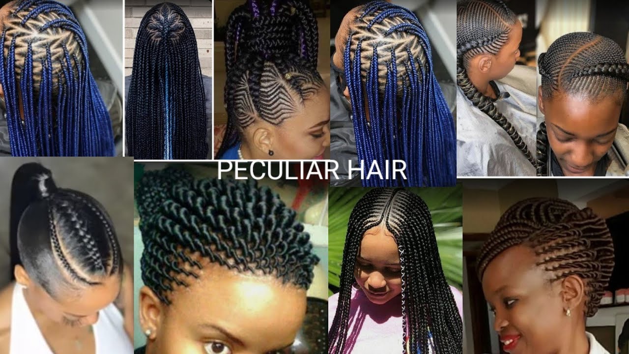 2021Beautiful and unique cornrows hair styles #braided hairstyle #African hairstyles