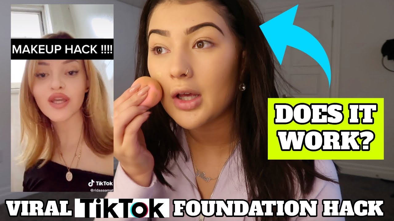 Testing Viral TIK TOK Makeup Hack!! | *It Works*