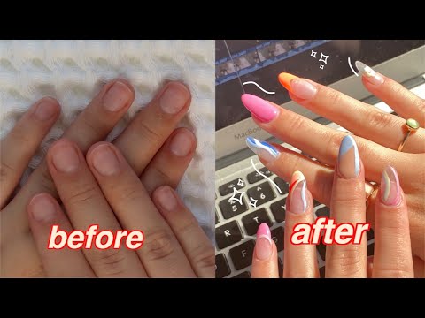 HOW I DO THE PERFECT FAKE NAILS AT HOME (dip nails)