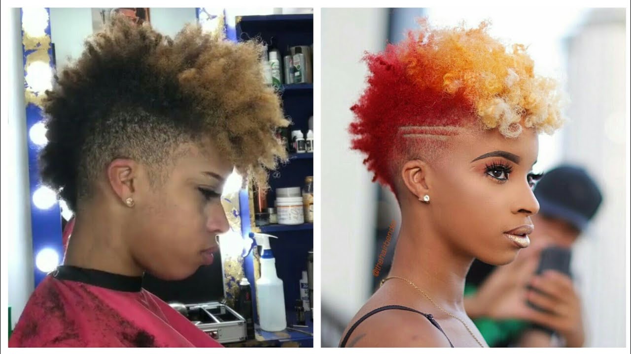 Tapered Mohawk | Cut By The HairBender | Afro Hairstyle For Women