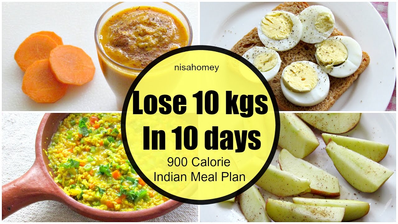 How To Lose Weight Fast 10 kgs in 10 Days  – Full Day Indian Diet/Meal Plan For Weight Loss