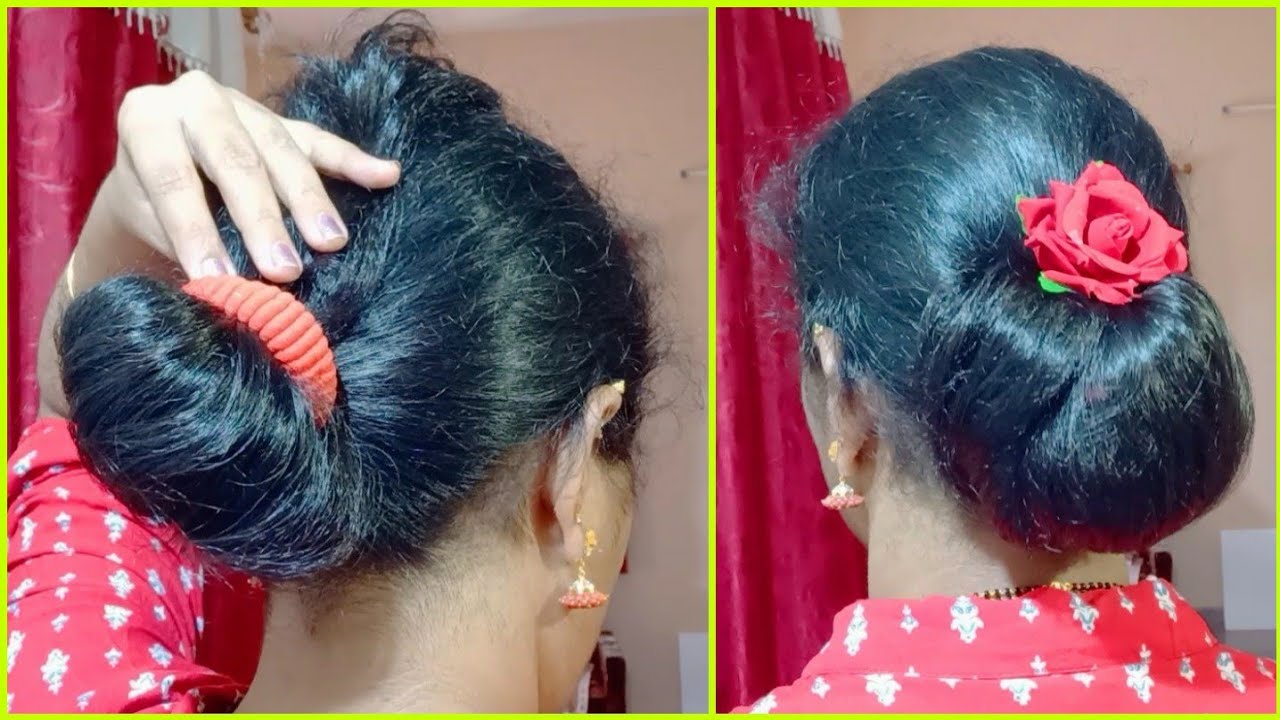 simple juda hairstyle for women || easy bun hairstyle || easy hairstyle ||self hairstyles |hairstyle