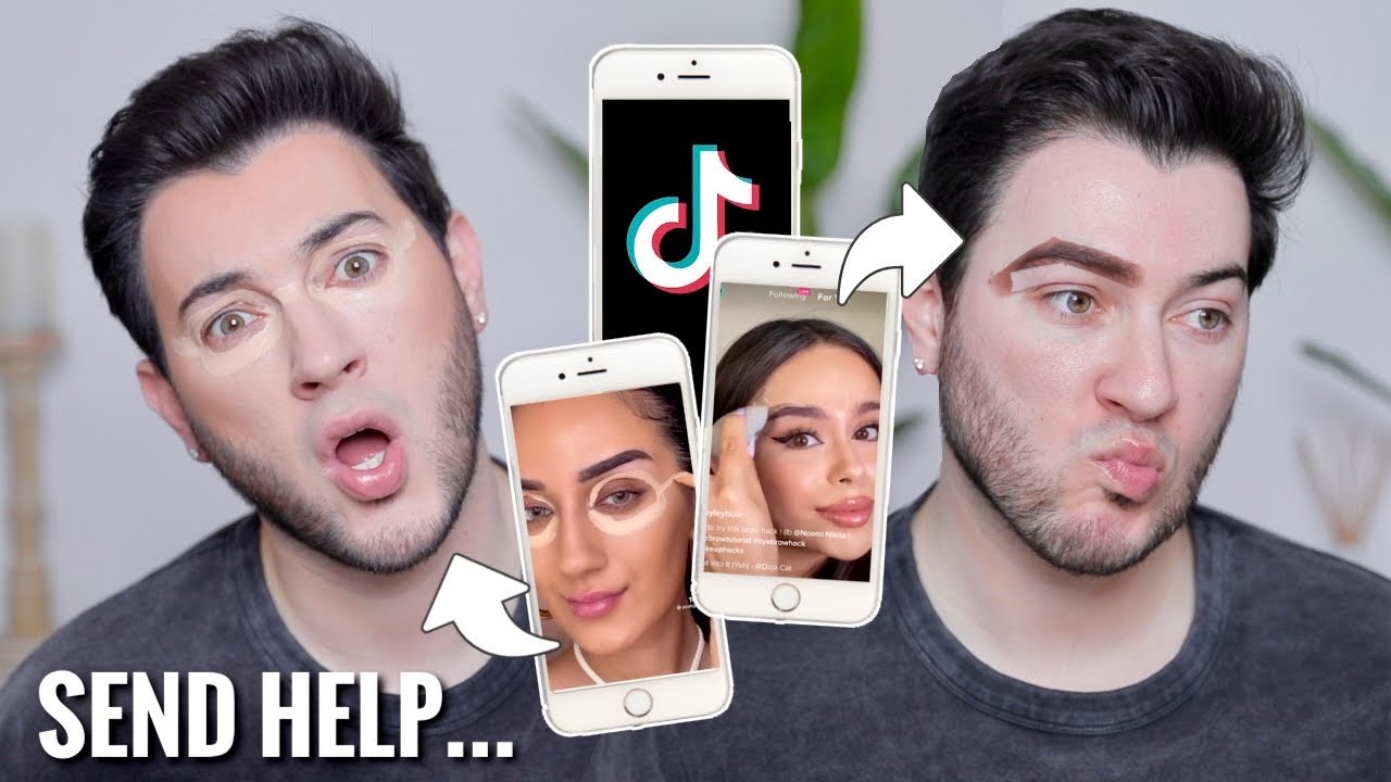 TESTING NEW VIRAL TIKTOK MAKEUP HACKS… mistakes have been made