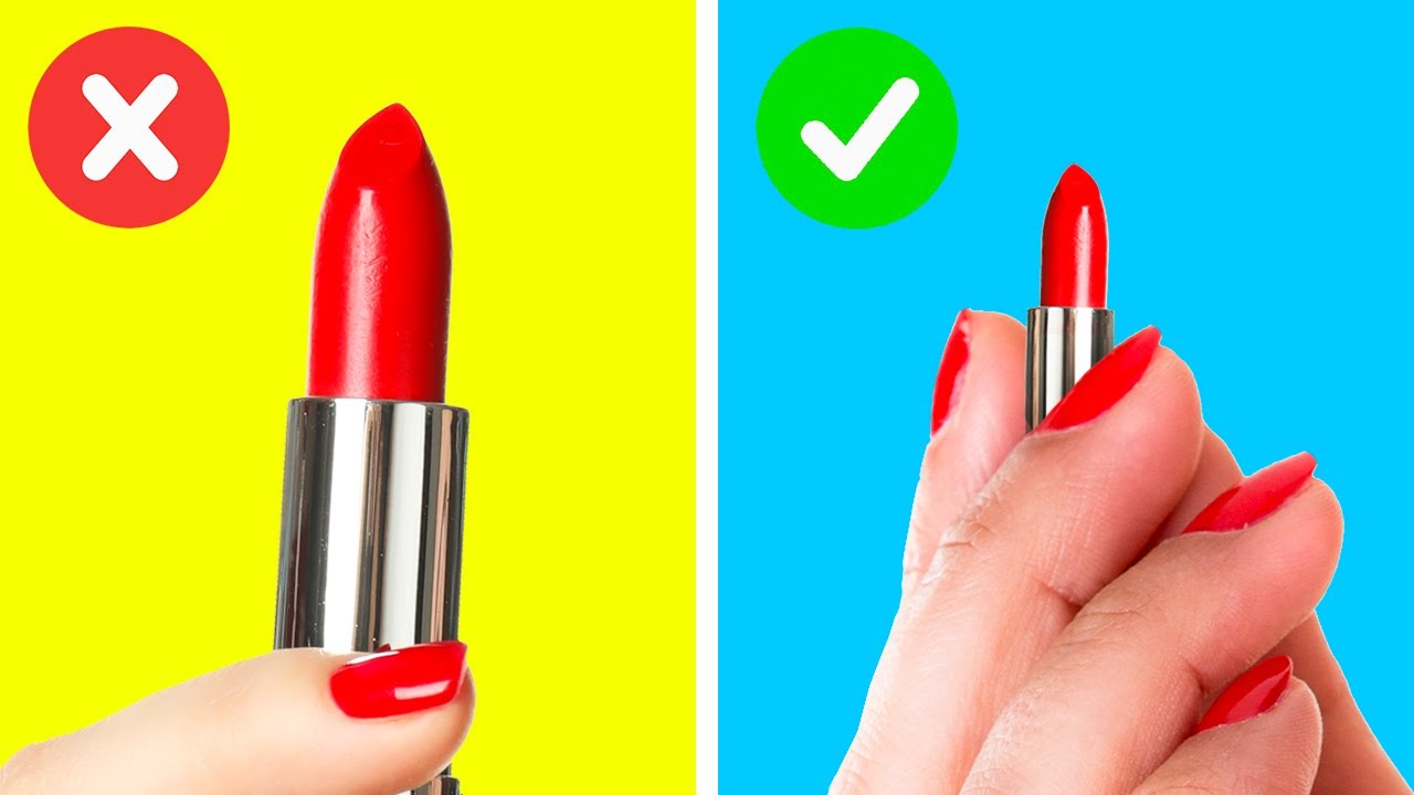 AWESOME LIPSTICK HACKS || Tricks For The Perfect Makeup