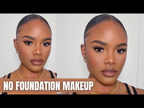 NO FOUNDATION MAKEUP TUTORIAL | How to Cover Dark Spots Without Foundation