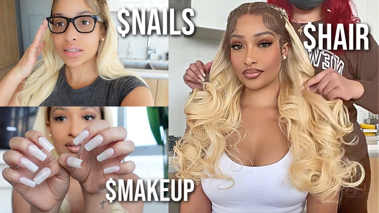 My “High Maintenance” Routine: HAIR, NAILS, & MAKEUP GLOW UP!