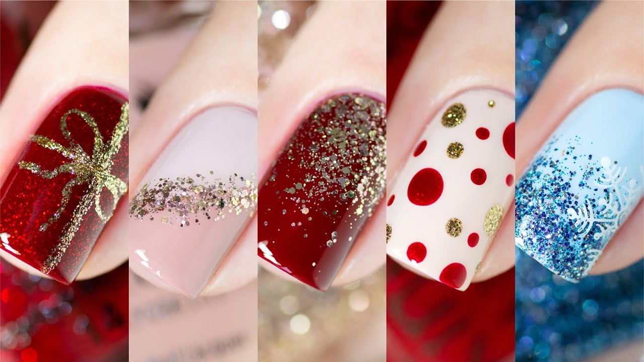 5 Easy Christmas Nail Art Ideas 2019