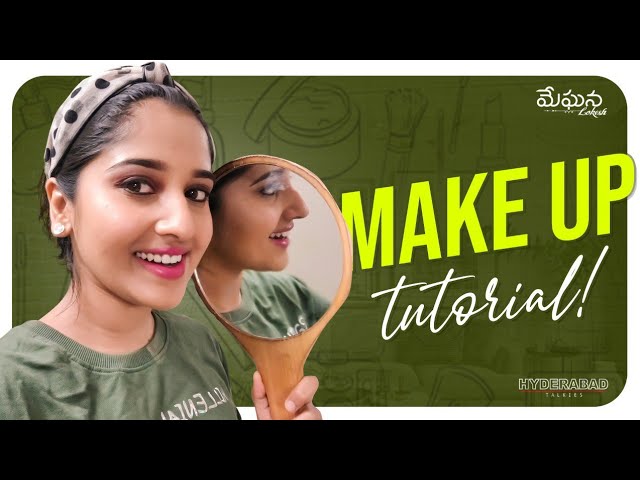 Meghana Lokesh Makeup Tutorial || Telugu Vlogs || Meghana Makeup Vlogs || Meghana Lokesh