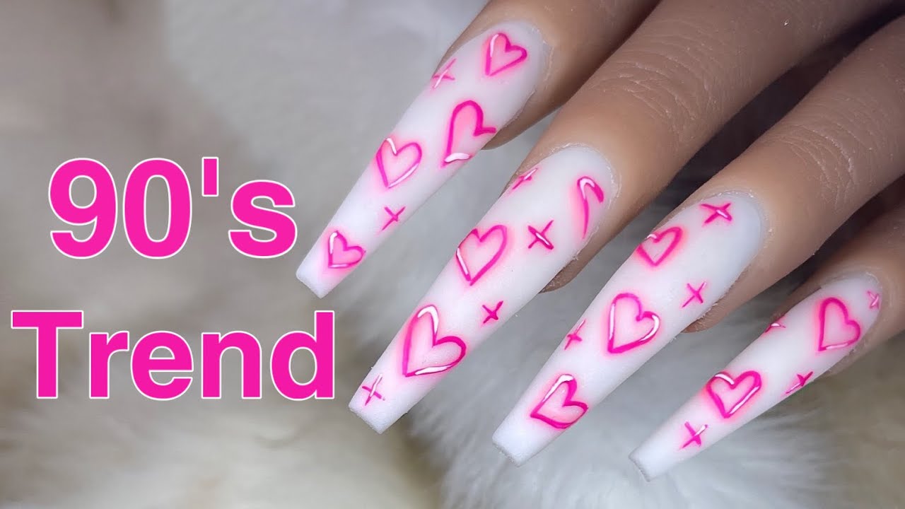 ‘90s Nail Trend | Nail Art Tutorial | Easy Valentine Nails