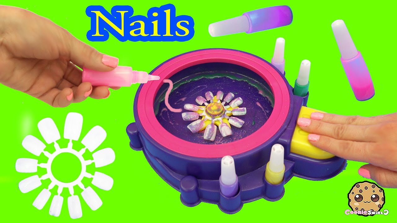Fail – Make Your Own Custom Nails with Glitter Nail Swirl Art Kit Maker  – Cookieswirlc Video