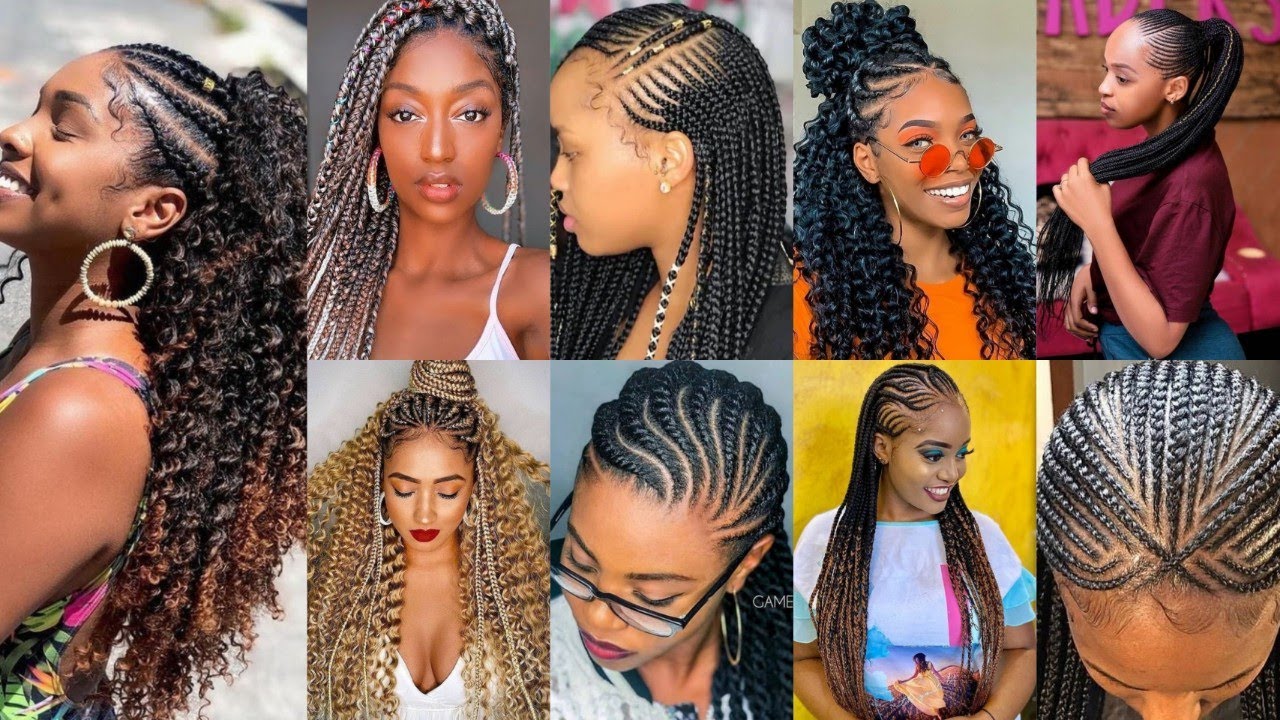 New & Latest Braiding Hair Hairstyles For Black Women 2021 #1