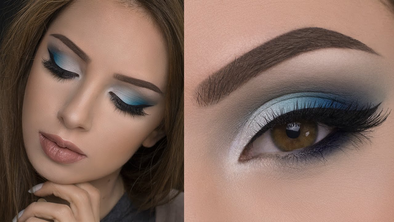 Soft Blue Smokey Eye Makeup Tutorial