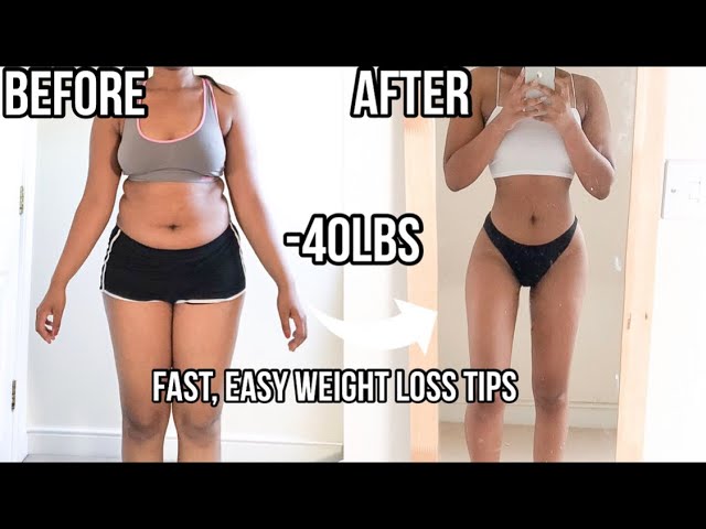HOW I LOST 40 POUNDS IN 4 MONTHS | FAST Weight loss Tips (with pictures)
