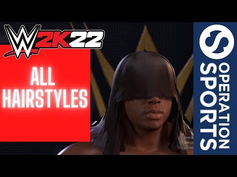 WWE 2K22 – All Hairstyles in Creation Suite