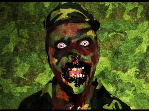 Zombie Soldier – (BIA) Bitten in action – Makeup Tutorial!