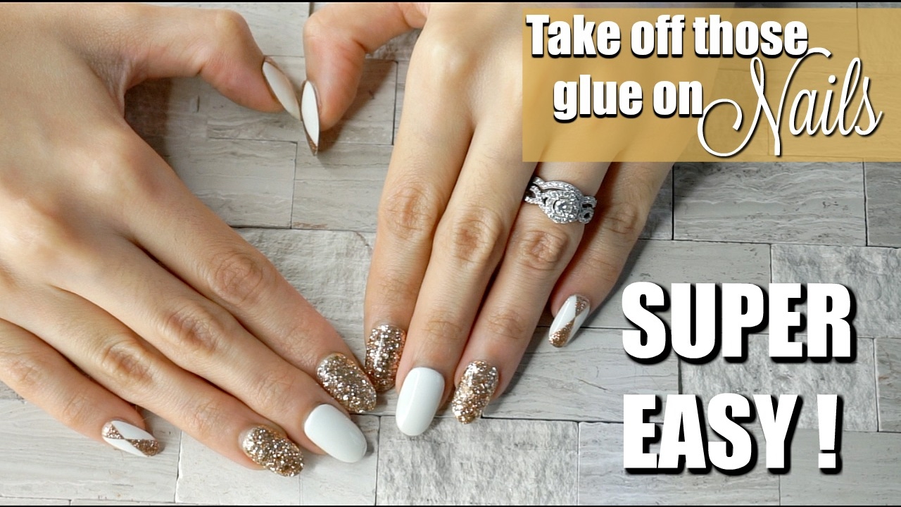 DIY: QUICK & EASY WAY TO TAKE OFF “GLUE ON” NAILS WITHOUT DAMAGING YOUR NATURAL NAILS