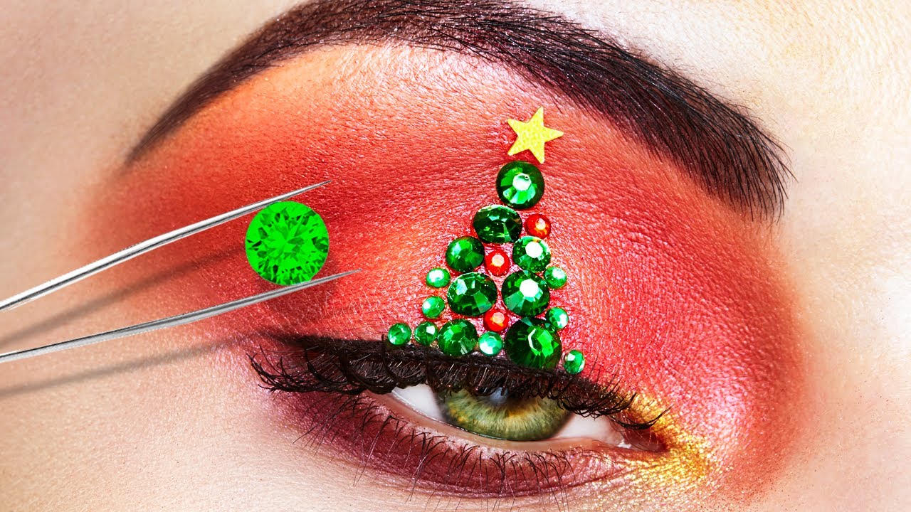 Awesome CHRISTMAS Makeup Hacks And DIYs You Can Make In 5 Minutes