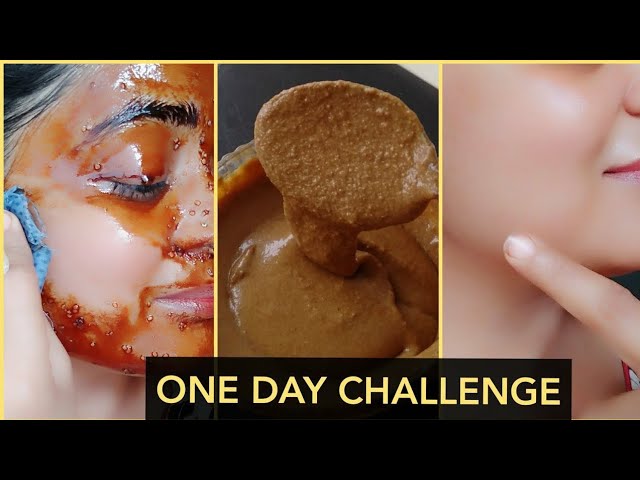 One Days Challenge – Skin Brightening at Home | Visible Spotless Glowing Skin After One Use