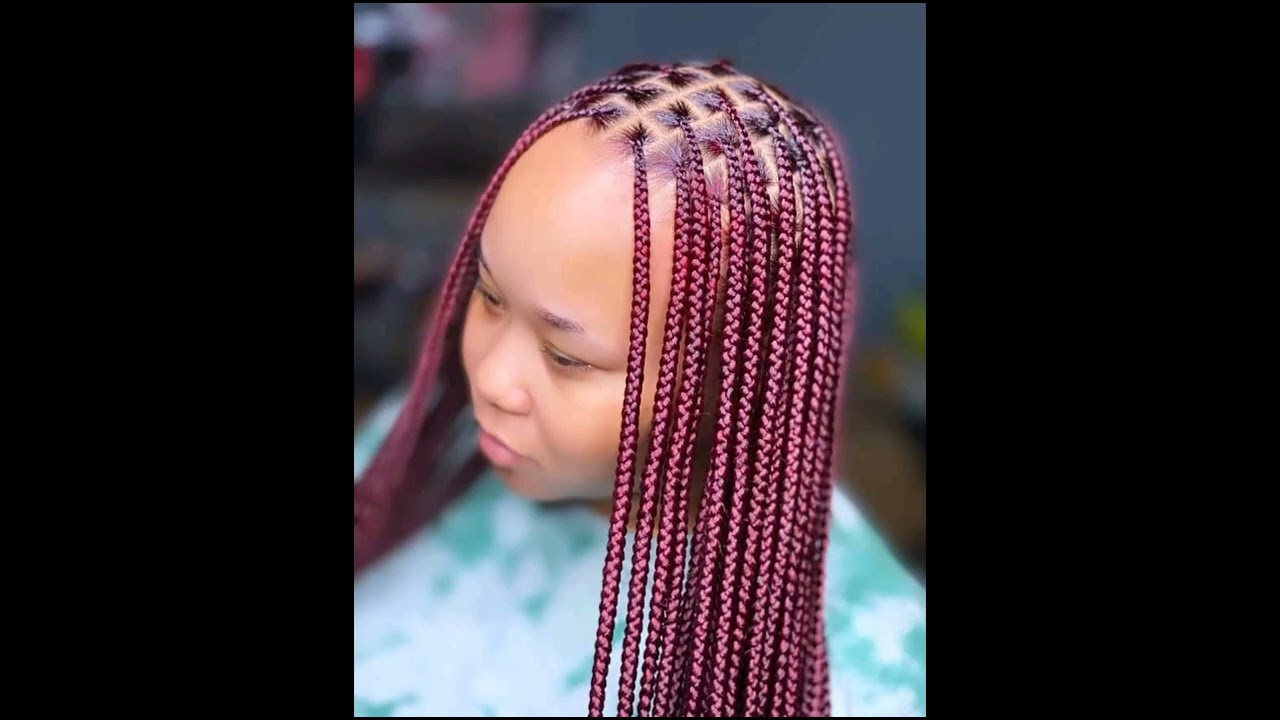 Trendy knotless braids hairstyles/ African woman hairstyles