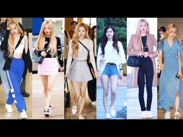 BLACKPINK ROSE AIRPORT FASHION STYLE 2016 – 2019