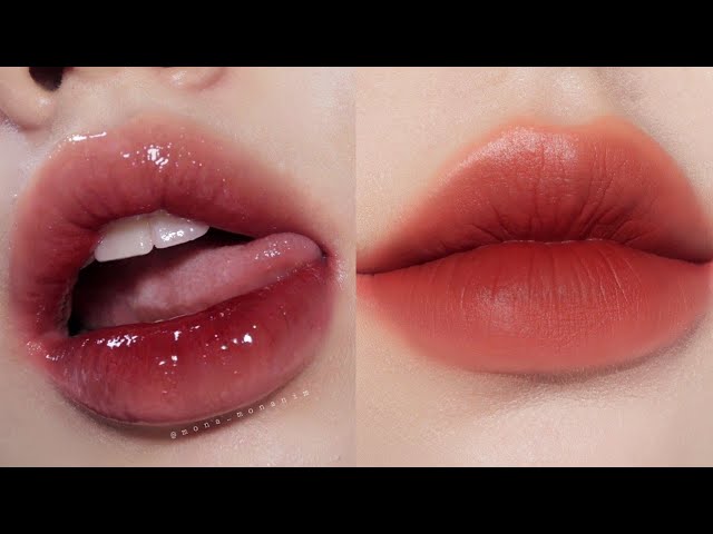Korean Gradiant lips Tutorial Complication| Aesthetic makeup tutorial