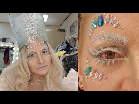 Ice Queen makeup tutorial for TV